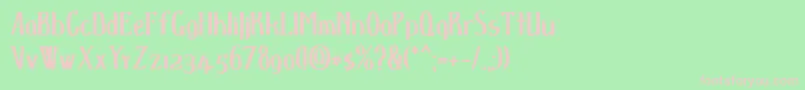 Dspenserbold Font – Pink Fonts on Green Background