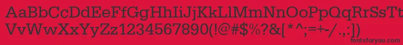 EgyptiennestdRegular Font – Black Fonts on Red Background