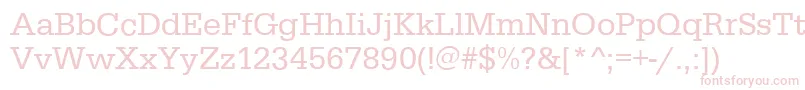 EgyptiennestdRegular Font – Pink Fonts on White Background