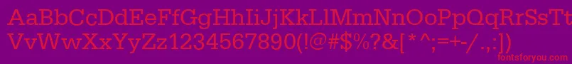 Police EgyptiennestdRegular – polices rouges sur fond violet