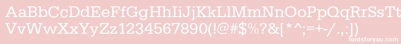 EgyptiennestdRegular Font – White Fonts on Pink Background