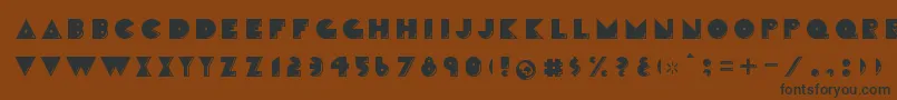 CrackmanFront Font – Black Fonts on Brown Background