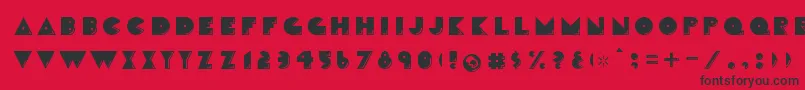 CrackmanFront Font – Black Fonts on Red Background