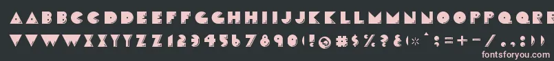 Шрифт CrackmanFront – розовые шрифты на чёрном фоне