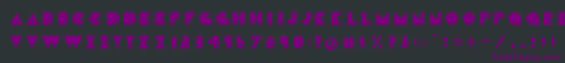 Шрифт CrackmanFront – фиолетовые шрифты на чёрном фоне