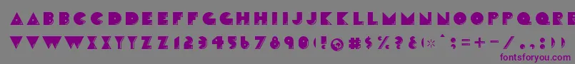 Шрифт CrackmanFront – фиолетовые шрифты на сером фоне