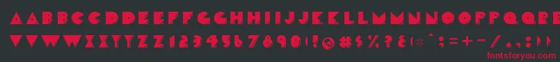 CrackmanFront Font – Red Fonts on Black Background