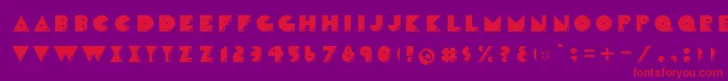 CrackmanFront Font – Red Fonts on Purple Background