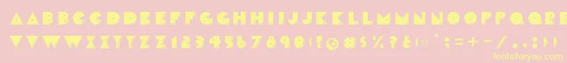 CrackmanFront Font – Yellow Fonts on Pink Background