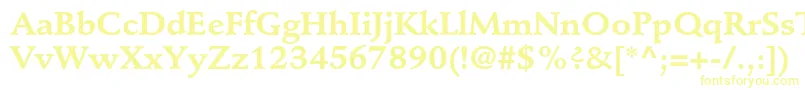 StempelschneidlerstdBold Font – Yellow Fonts on White Background