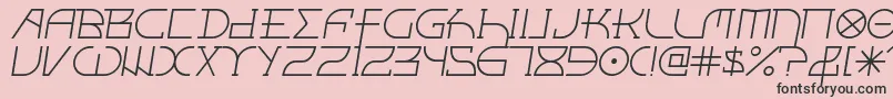 Fontciii Font – Black Fonts on Pink Background