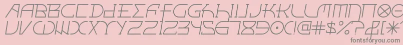 Fontciii Font – Gray Fonts on Pink Background
