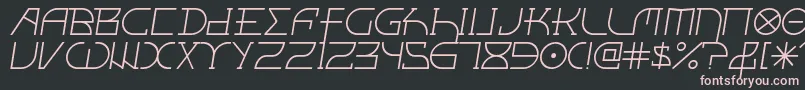 Fontciii Font – Pink Fonts on Black Background