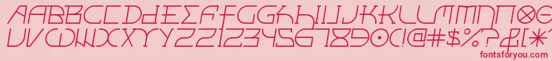 Fontciii Font – Red Fonts on Pink Background