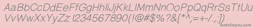 Prinsesstartamediumitalicdemo Font – Gray Fonts on Pink Background