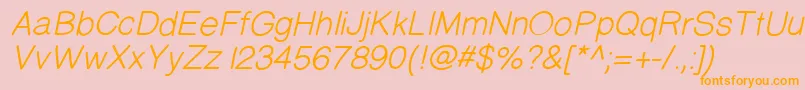 Prinsesstartamediumitalicdemo Font – Orange Fonts on Pink Background