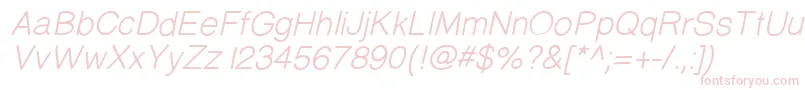 Prinsesstartamediumitalicdemo Font – Pink Fonts on White Background