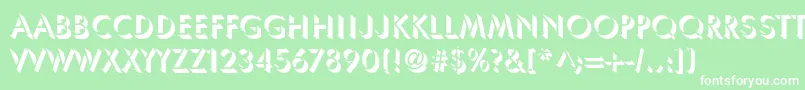 Umbrastd Font – White Fonts on Green Background