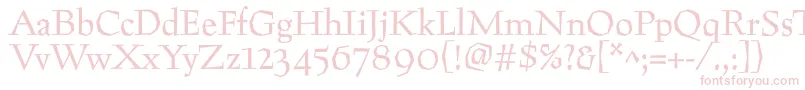 Preissig Font – Pink Fonts on White Background