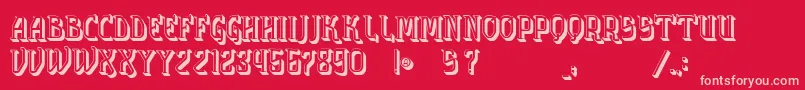 VtksSolution3D Font – Pink Fonts on Red Background