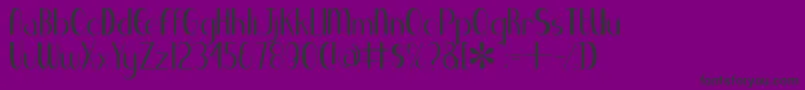 BlueMelody Font – Black Fonts on Purple Background