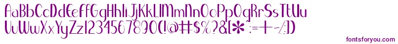 BlueMelody Font – Purple Fonts on White Background