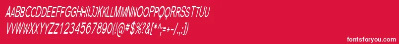 Florsn24 Font – White Fonts on Red Background