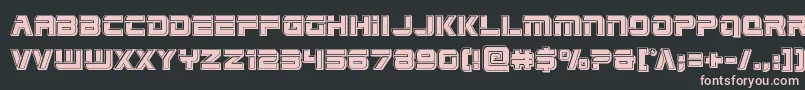 Edgeracebevel Font – Pink Fonts on Black Background