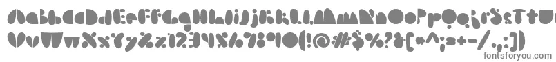 Шрифт Arsenaleblue – серые шрифты на белом фоне