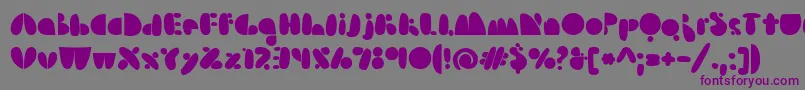 Arsenaleblue Font – Purple Fonts on Gray Background