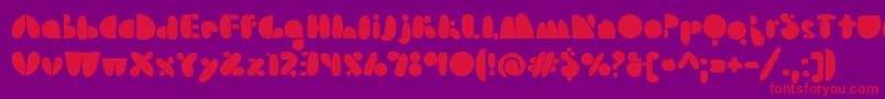 Arsenaleblue Font – Red Fonts on Purple Background