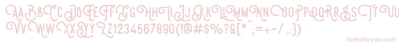 SteelworksVintageDemo Font – Pink Fonts on White Background