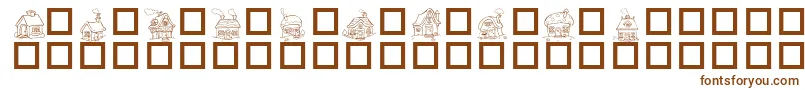 DestinysLittleHouses Font – Brown Fonts on White Background