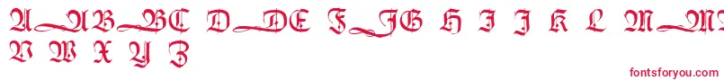 Шрифт HumboldtfrakturInitialen – красные шрифты