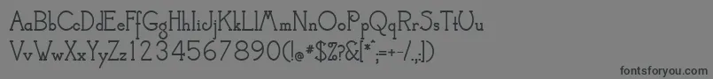 フォントCamelotMfBold – 黒い文字の灰色の背景