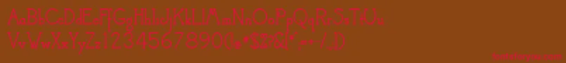 CamelotMfBold Font – Red Fonts on Brown Background