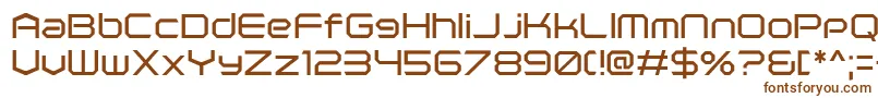 Шрифт PolenticalNeonRegular – коричневые шрифты на белом фоне