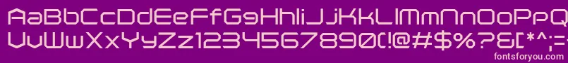PolenticalNeonRegular Font – Pink Fonts on Purple Background