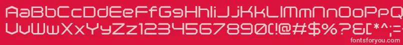 PolenticalNeonRegular Font – Pink Fonts on Red Background