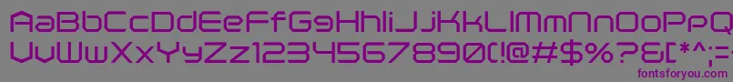 PolenticalNeonRegular-fontti – violetit fontit harmaalla taustalla