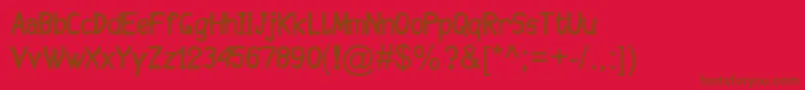 MayuragifkasItalic Font – Brown Fonts on Red Background
