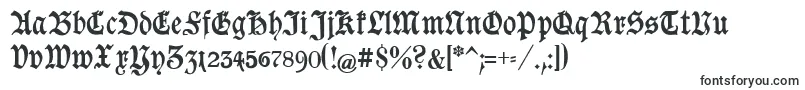 GoeschenUnz1a-fontti – Käsinkirjoitetut fontit