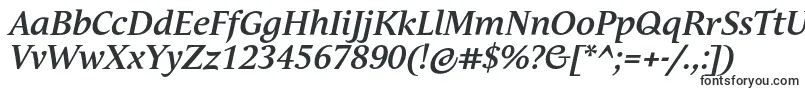 AndulkaBookProBoldItalic-Schriftart – Buchstaben-Schriften