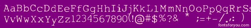 fuente Mytype – Fuentes Rosadas Sobre Fondo Morado