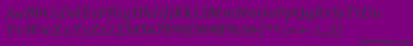 MinionWebРљСѓСЂСЃРёРІ Font – Black Fonts on Purple Background