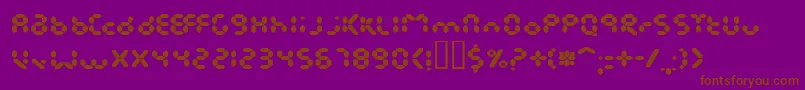 EndlessShowroomRegular Font – Brown Fonts on Purple Background