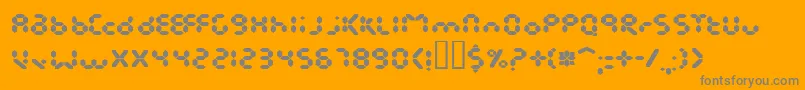 フォントEndlessShowroomRegular – オレンジの背景に灰色の文字