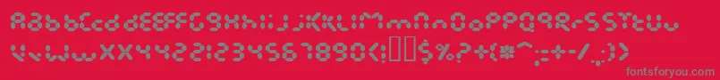 EndlessShowroomRegular Font – Gray Fonts on Red Background