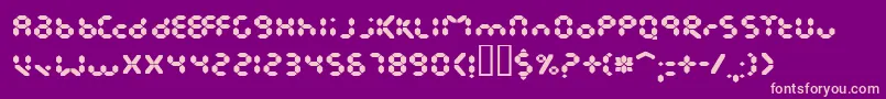 EndlessShowroomRegular Font – Pink Fonts on Purple Background
