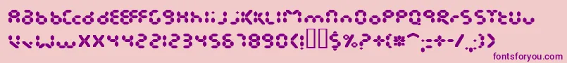 EndlessShowroomRegular Font – Purple Fonts on Pink Background